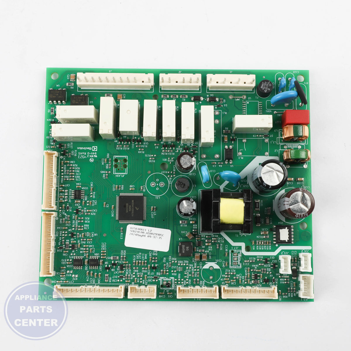 BOARD-MAIN 2507 - Side view with precise technical specifications