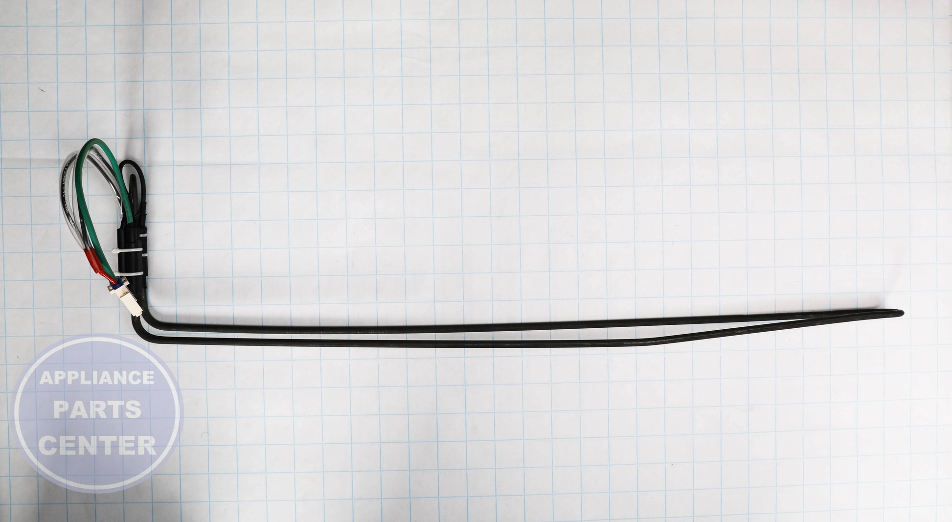 HEATER 5304534878 - Side view with precise measurements