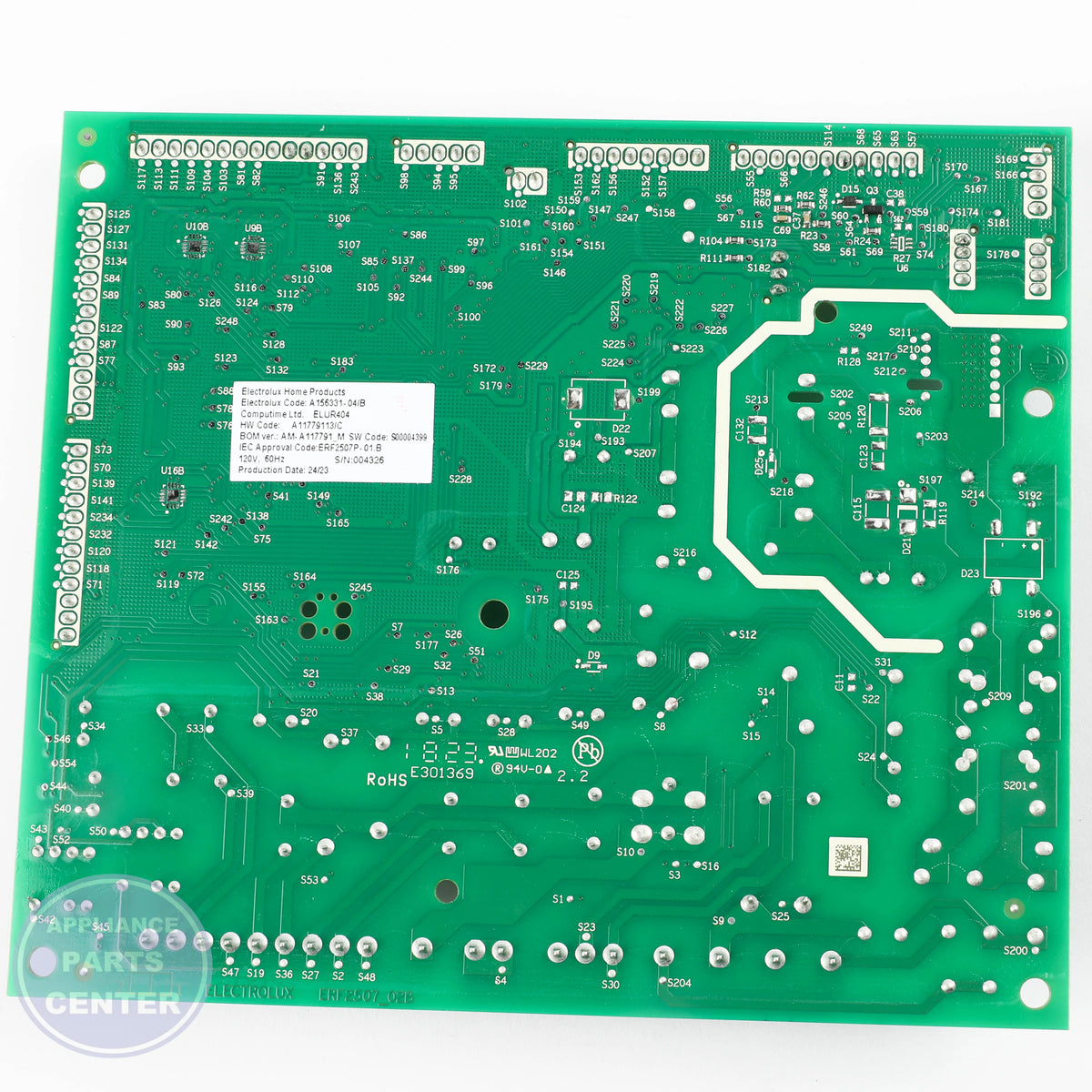 WCI BOARD-MAIN ERF 2507 - Main view showing precise temperature control for various WCI models