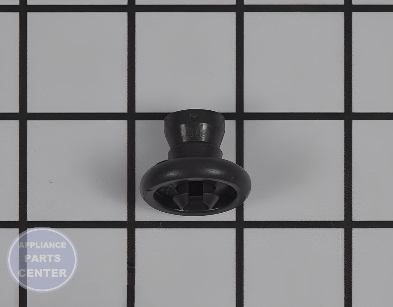 FRIGIDAIRE DISHWASHER DISHRACK WHEEL AND BUSHING 5304535381 - Main view showing smooth movement for specific models