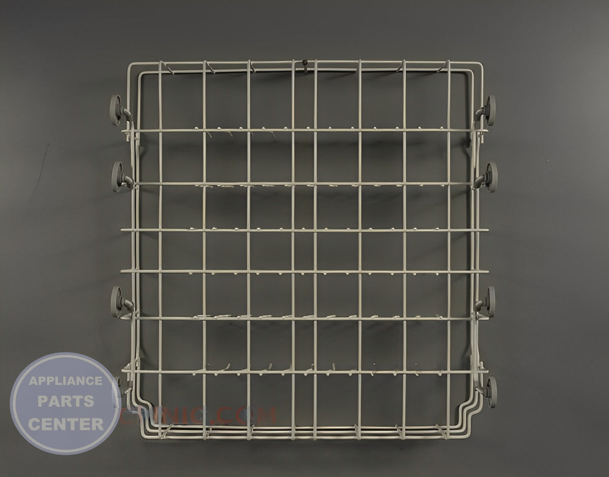FRIGIDAIRE GREY LOWER RACK ASSEMBLY 5304535768 - Side view with 25 lbs load capacity