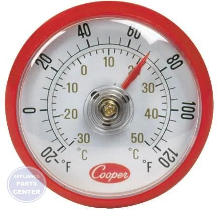 [Brand] Cooler Thermometer 535-0-8 - Main view showing temperature scale for specific models