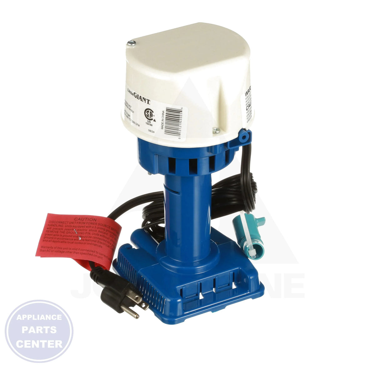 Evaporative Cooler Pump 540005 - Detailed view of 115/127 Volts and 2.5 lbs. weight