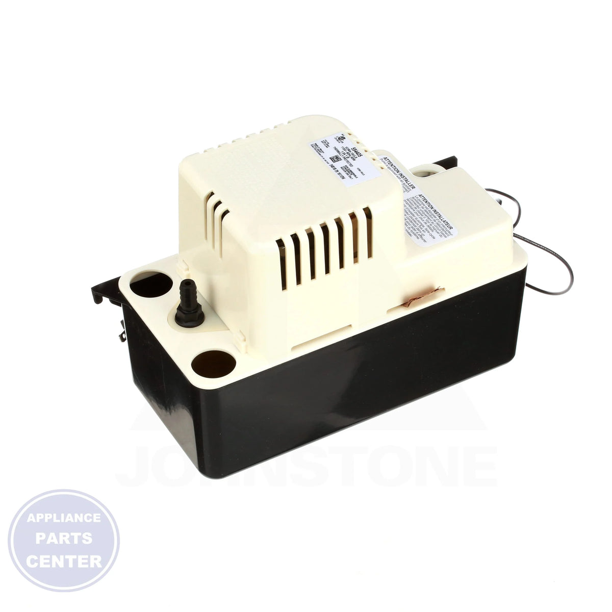 VCMA-15ULS Condensate Pump 554405 - Detailed view of safety switch and shutoff features