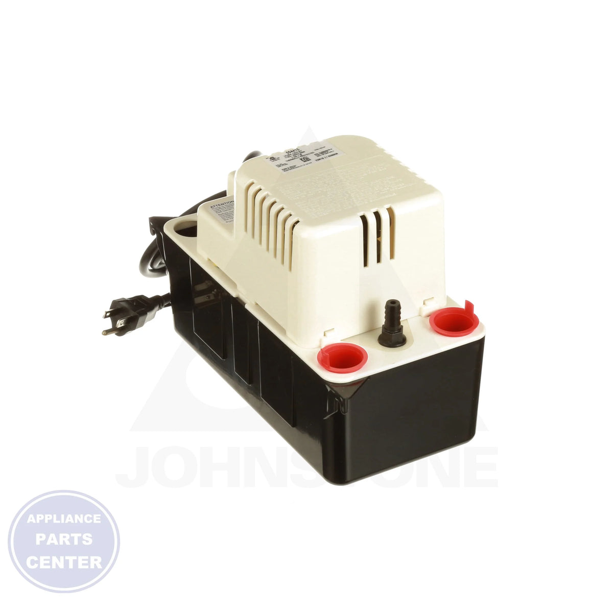 VCMA-15ULST Condensate Pump 554415 - Detailed view of 15' shutoff and stainless steel pump shaft