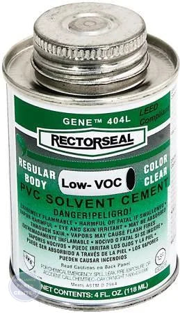 Gene™ 404 PVC Low VOC Solvent Cement 55901 - Main view showing secure bond for G32-684 models