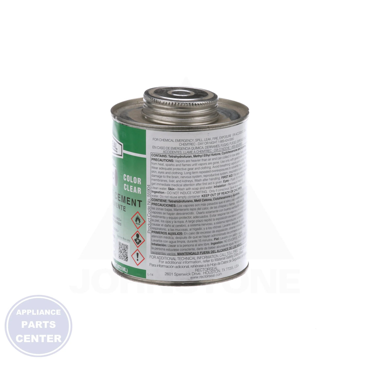 Gene™ 404 PVC Low VOC Solvent Cement 55904 - Detailed view of fast-setting feature