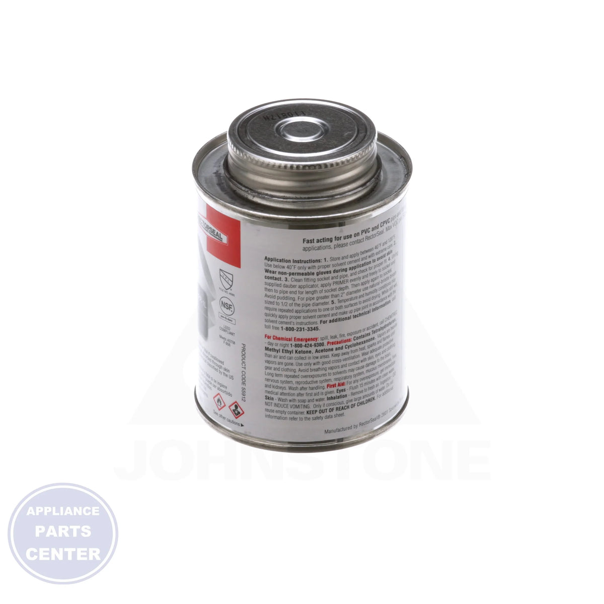 Jim™ PVC Low VOC Primer 55912 - Detailed view of high-performance PVC bonding
