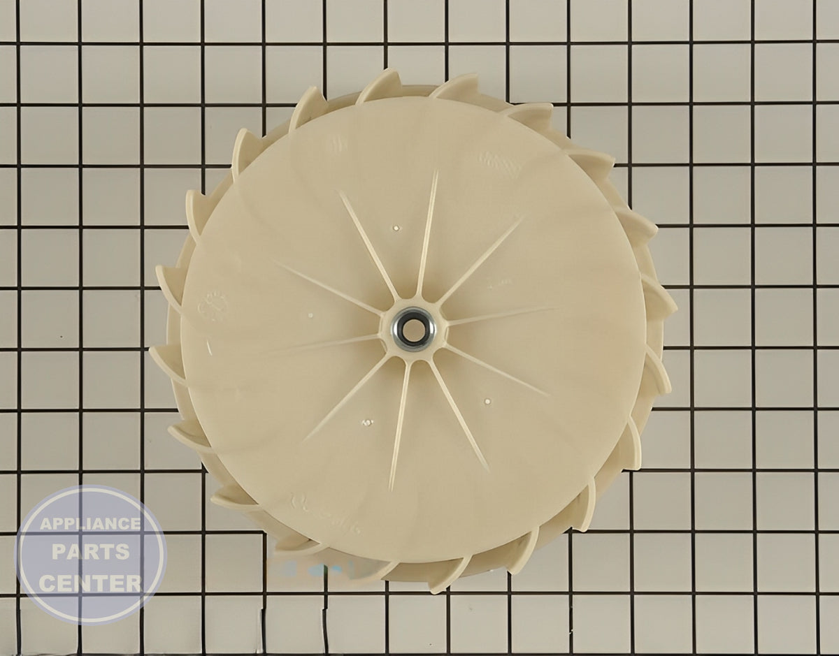 WHIRLPOOL BLOWER WHEEL 56000 - Detailed view of durable fan blade construction