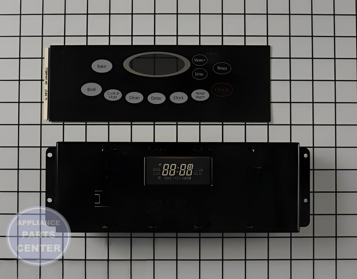 WPL KIT,CLK/OVERLAY M1 BLK M 5701M754-60 - Main view showing precise timekeeping for WPL Range/Stove/Oven