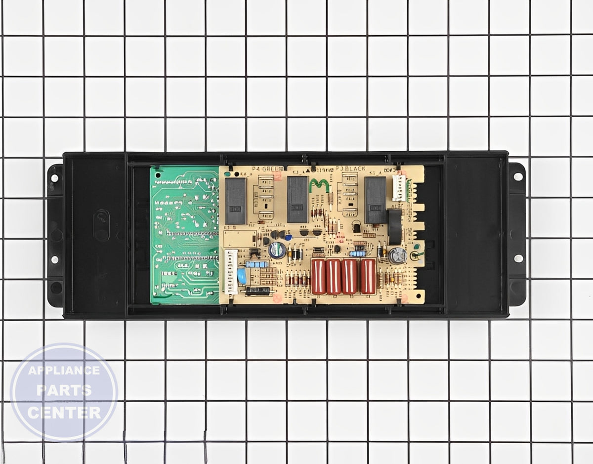 WHIRLPOOL BLACK ELECTRONIC CONTROL BOARD 5701M760-60 - Detailed view of circuitry with specific technical details