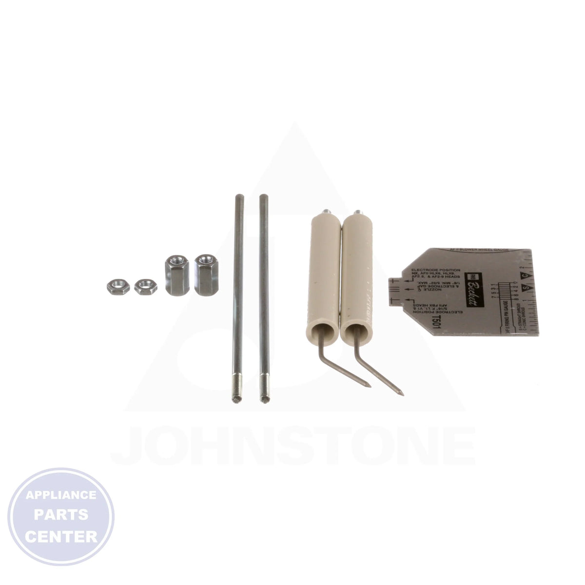 Oil Burner Electrode Kit 5780 - Side view with 9" air tube length specifications