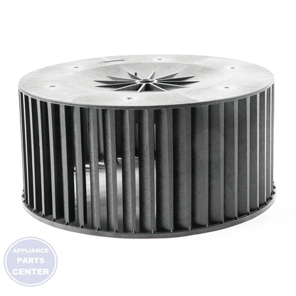 FAN ASSEMBLY,BLOWER 5834AR1599J - Side view with precise measurements