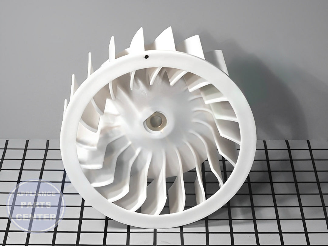 LG DRYER BLOWER FAN ASSEMBLY 5835EL1002A - Installation in specific model showing key mounting points