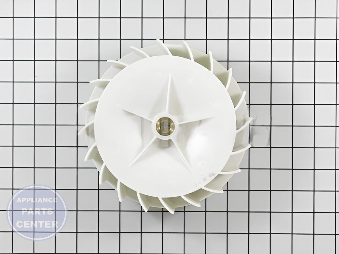 LG DRYER BLOWER FAN ASSEMBLY 5835EL1002A - Installation in specific model showing key mounting points