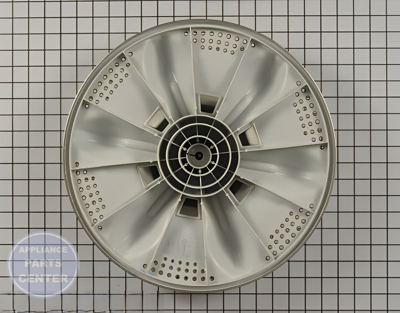 LG WASHER WASHPLATE PULSATOR ASSEMBLY 5845EA1003B - Detailed view of agitator part