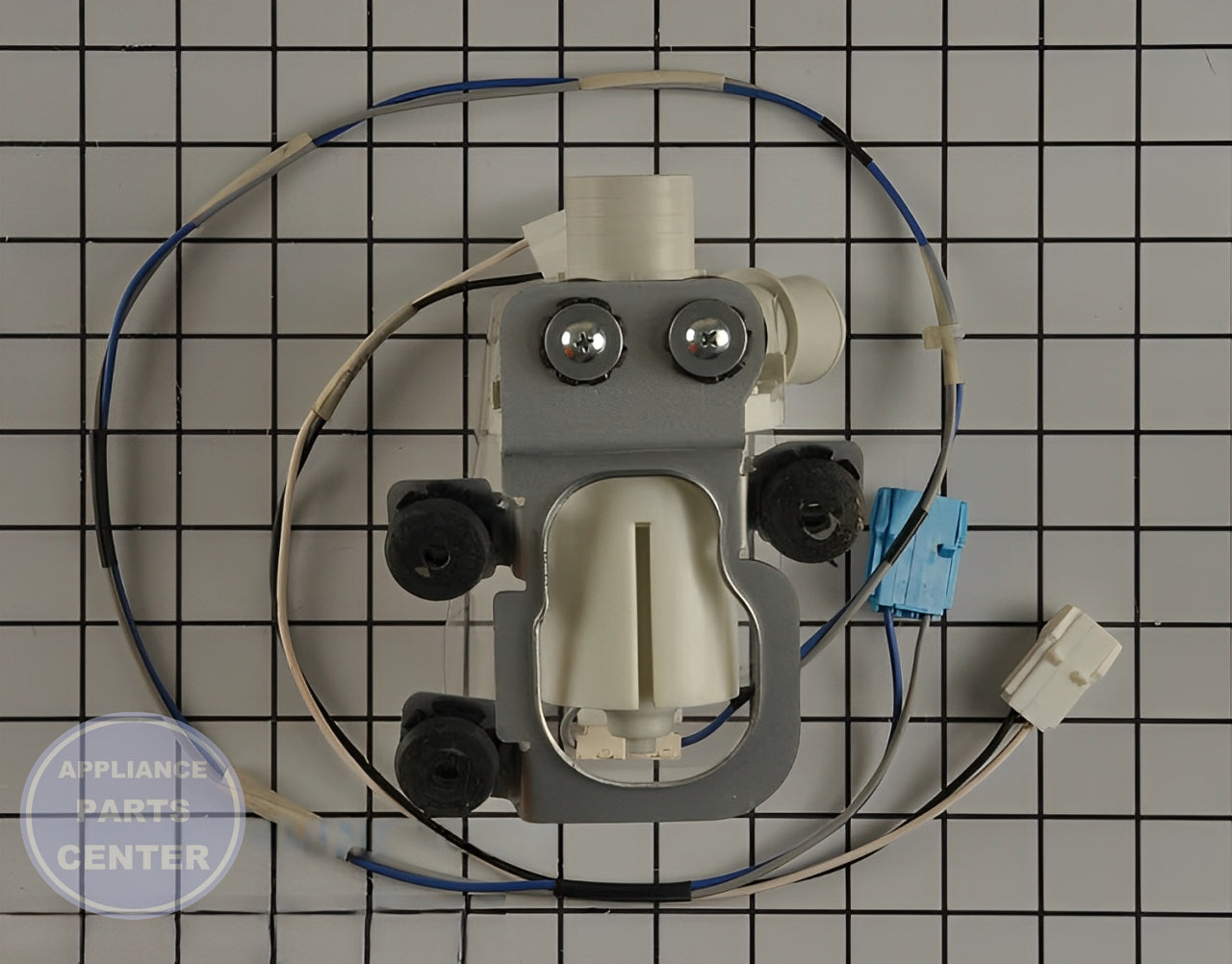 LG DRAIN PUMP ASSEMBLY 5859EA1004P - Installation in LGE Washing Machine showing key mounting points