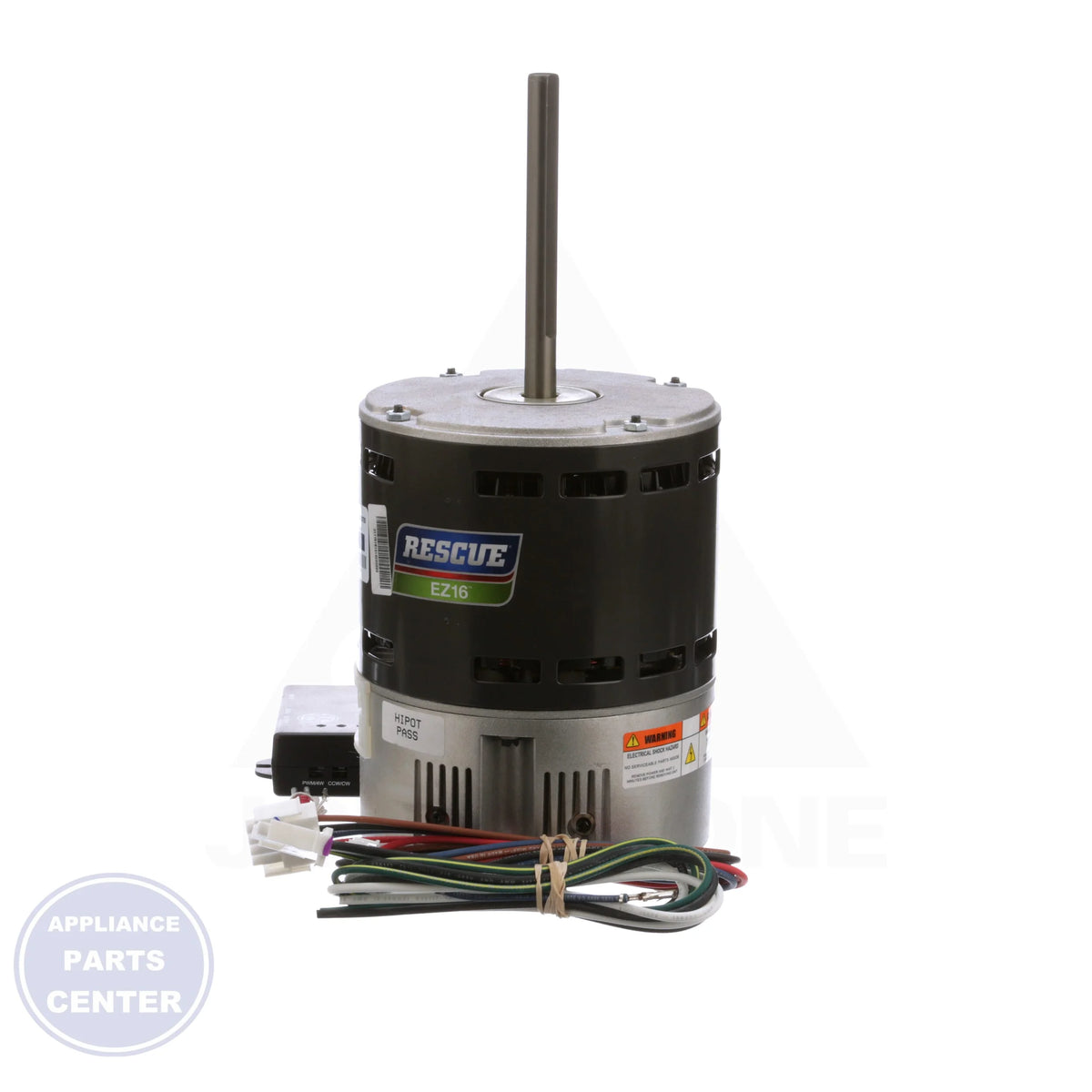 RESCUE EZ16® Blower Motor 5860 - Detailed view of 82% efficiency and 1/2" shaft diameter