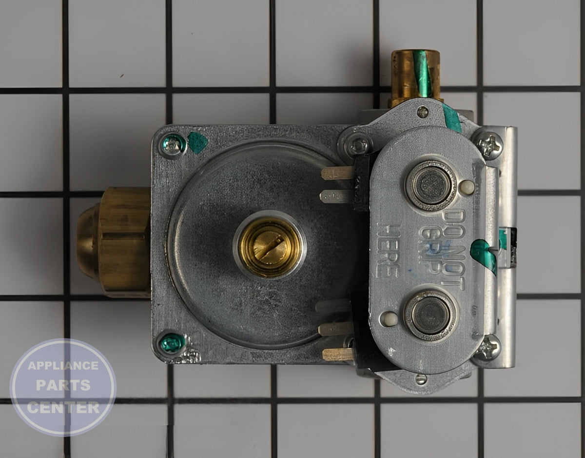 Gas Valve Assembly 58804P - Side view with precise measurements