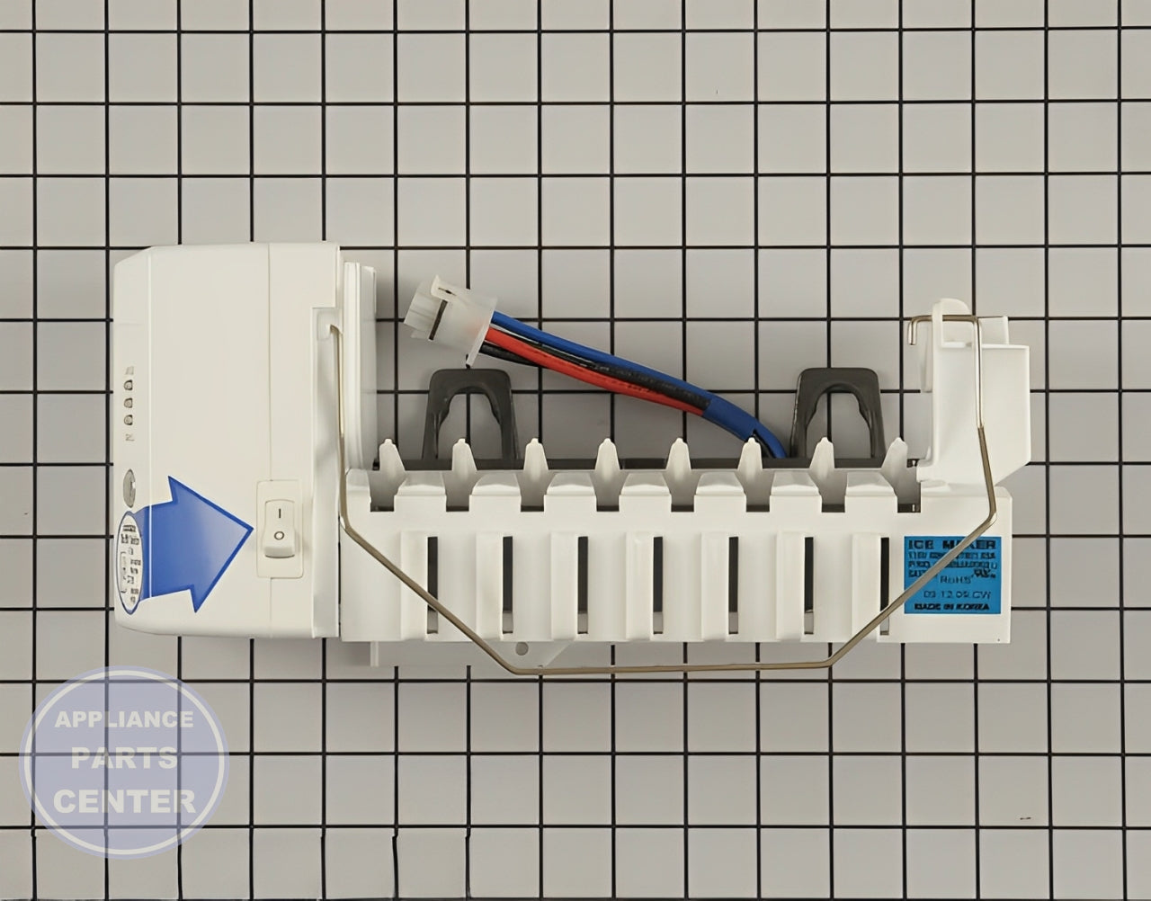LG REFRIGERATOR ICE MAKER ASSEMBLY 5989JA0002Y - Detailed view of high-quality assembly