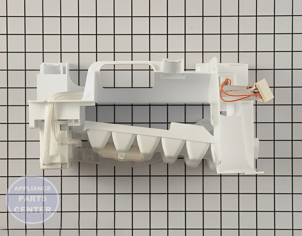 LG ICE MAKER ASSEMBLY KIT 5989JA1005G - Side view with accurate measurements
