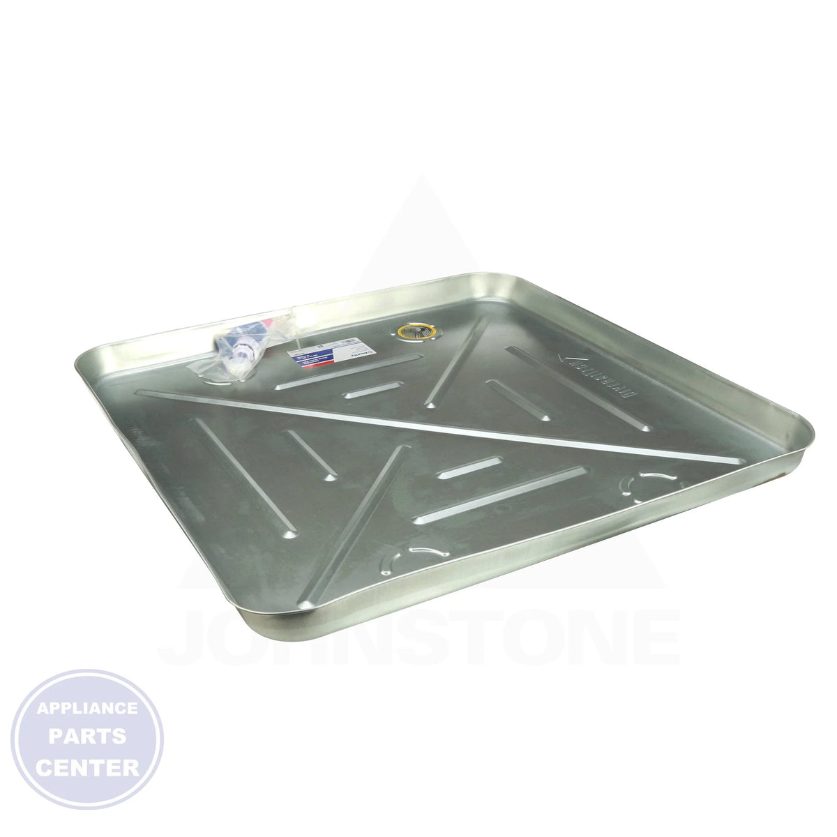 Metal Condensate Drain Pan 30x30, 26GA - Side view with 30x30 measurements