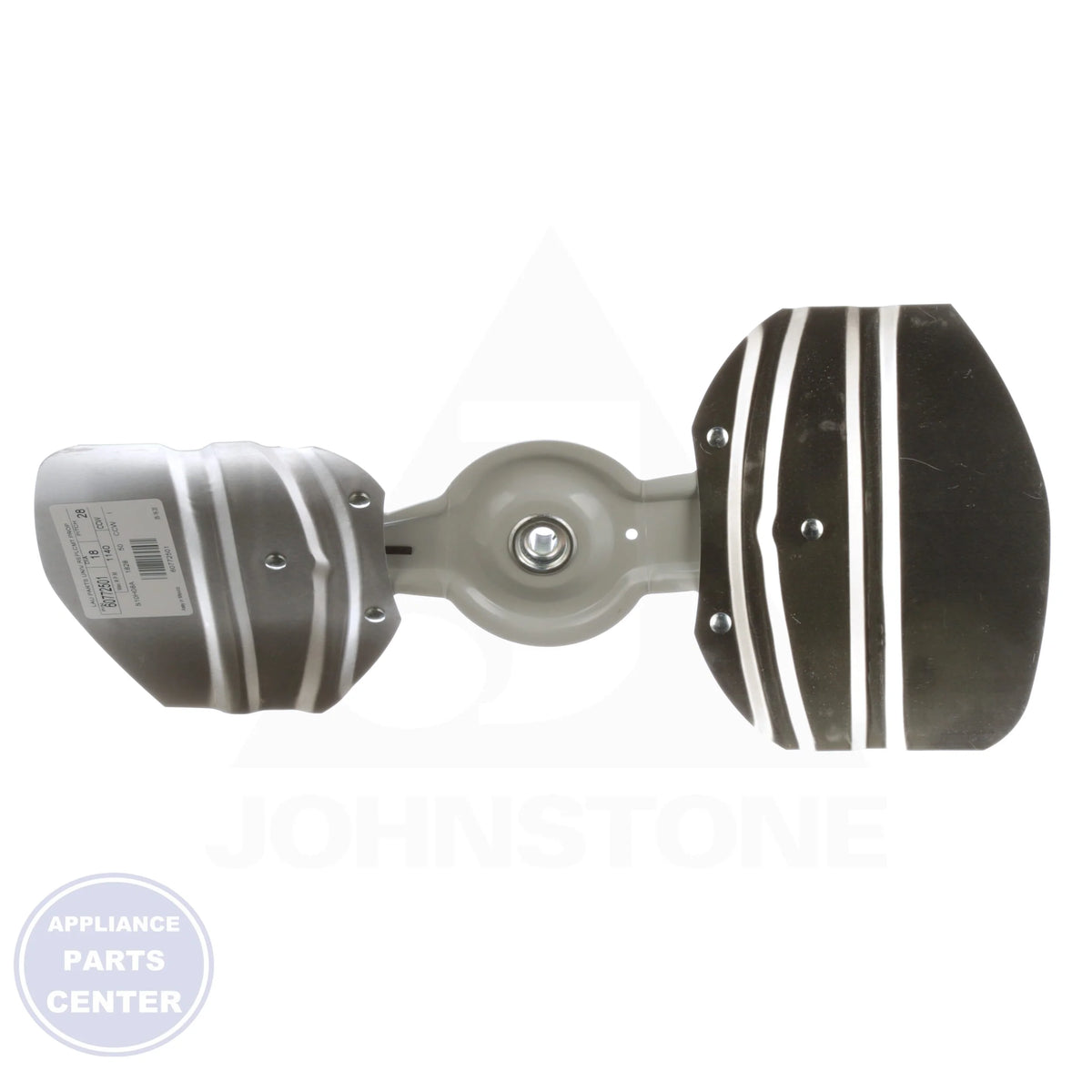 Two-Wing Condenser Fan Blades 60-7725-01 - Side view with 28° pitch