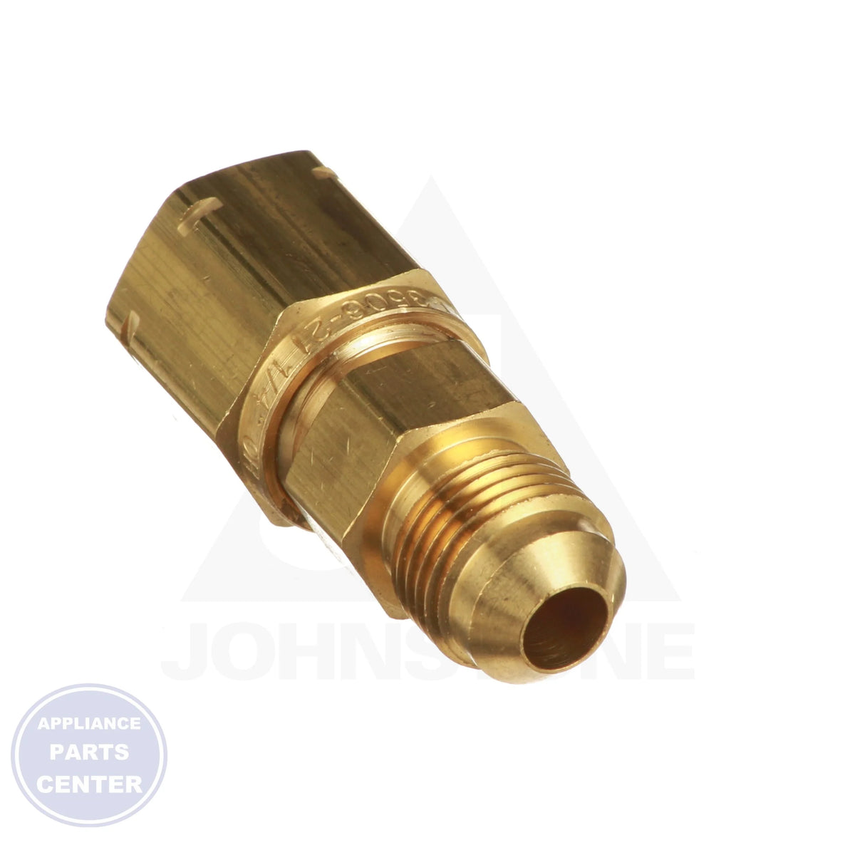 3/8" Python Male Compression Fitting Assembly 6005 - Detailed view of solid brass construction
