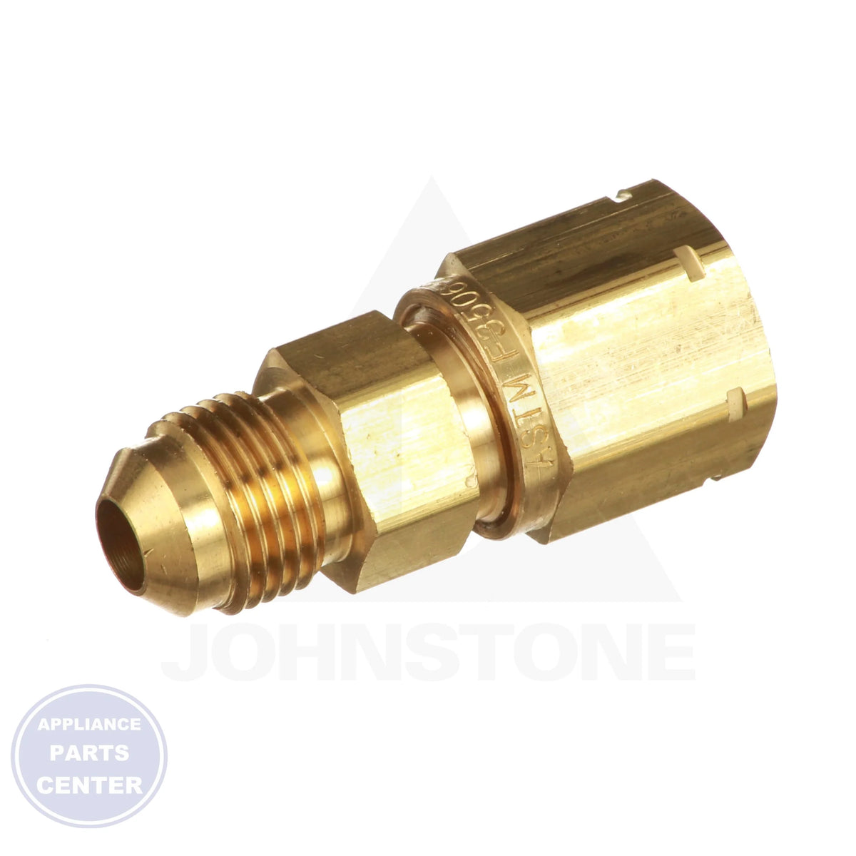 3/8" Python Male Compression Fitting Assembly 6005 - Side view with 3/8" exact measurements