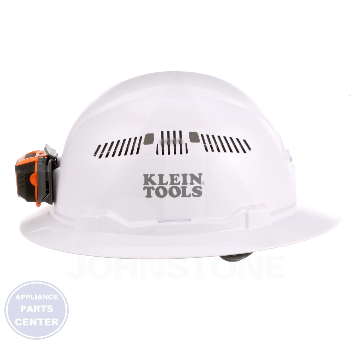 Full Brim Style Class E Hard Hat with Headlamp 60407 - Detailed view of sweat-wicking padding
