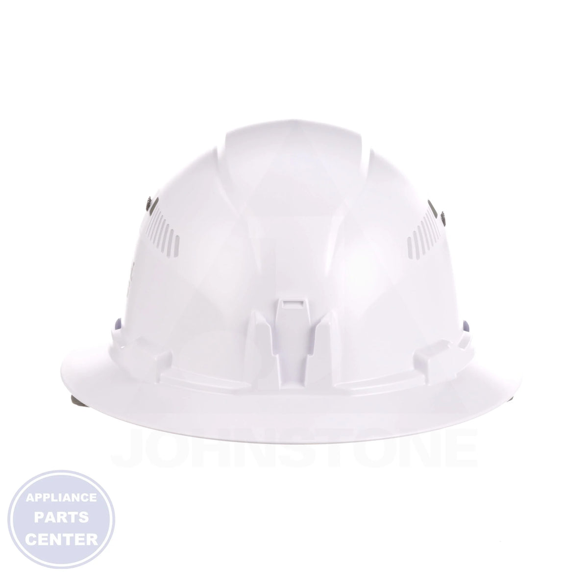 Full Brim Style Class E Hard Hat with Headlamp 60407 - Side view with electrical protection specs
