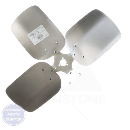 Universal Replacement Condenser Fan Blade 60559201 - Side view with 33° pitch