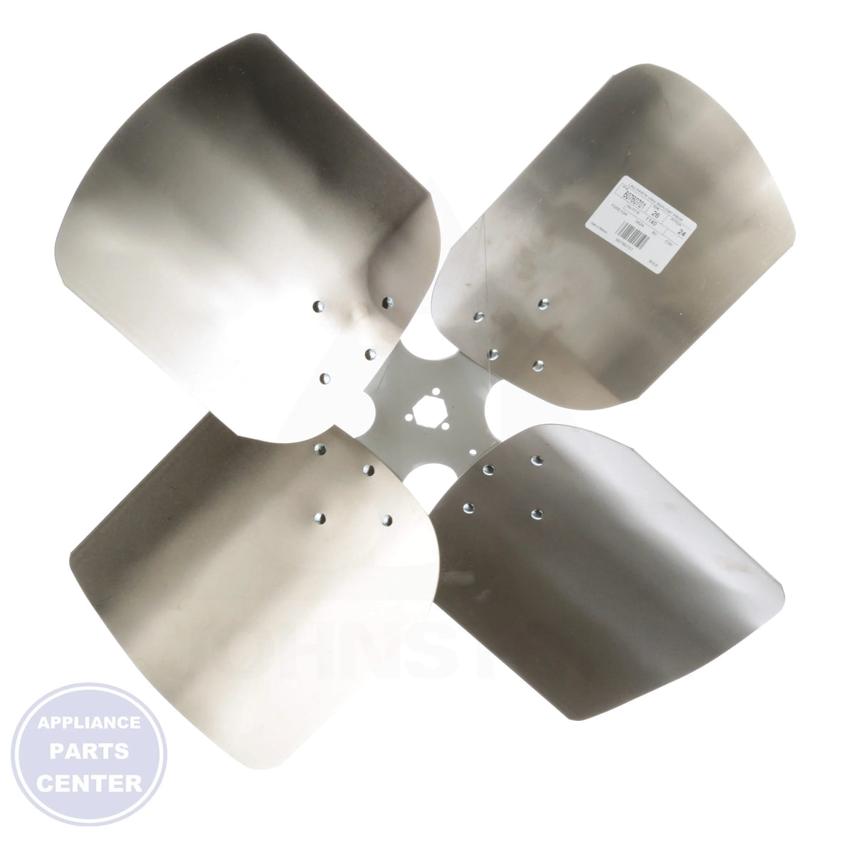 Universal Replacement Condenser Fan Blades 60760701 - Side view with 24° pitch