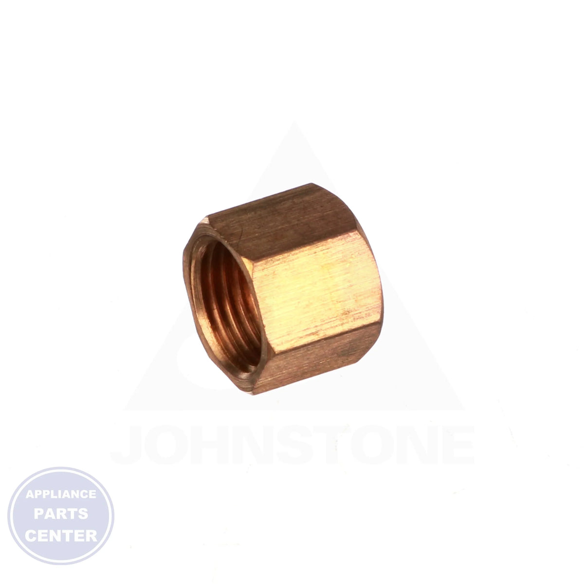 1/4" COMPRESSION NUT 61-4 - Detailed view of brass material and 1/4" OD