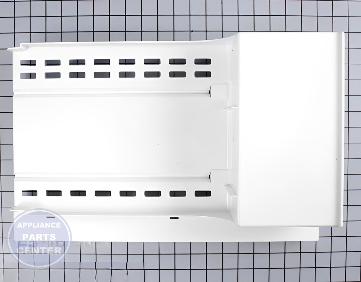 Amana Ice Bucket Housing 61005625 - Main view showing ice capacity for Amana, Maytag, Admiral, Jenn Air, Magic Chef, Crosley Refrigerators