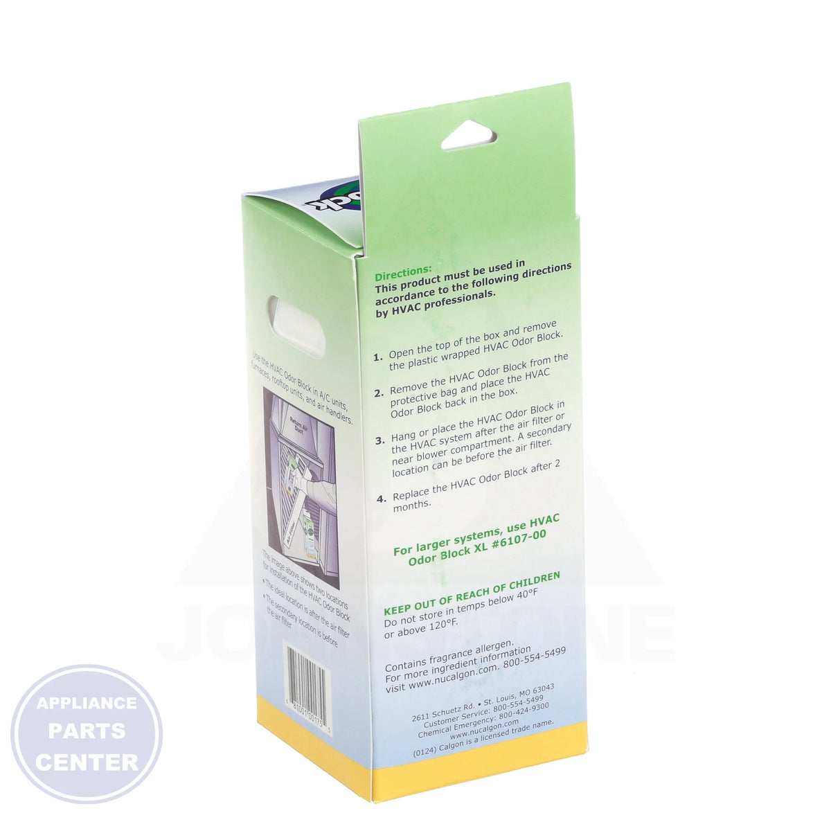 Odor Block 6106-00 - Side view with 2 lb capacity