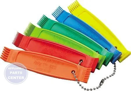 [Brand] FinFix™ Fin Comb Set 61158 - Main view showing color-coded design for precise fin alignment on condenser and evaporator fins