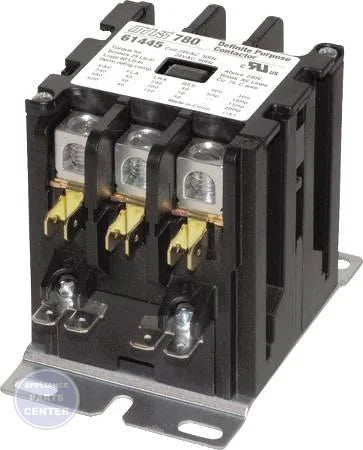 MARS 780 Definite Purpose Contactor 3P, Box Lug - Main view showing brass or copper construction for compatibility with various models