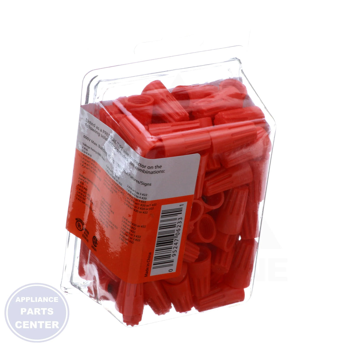 Wire Connectors 623-003 - Side view with 22-14 gauge & 600 volts specs