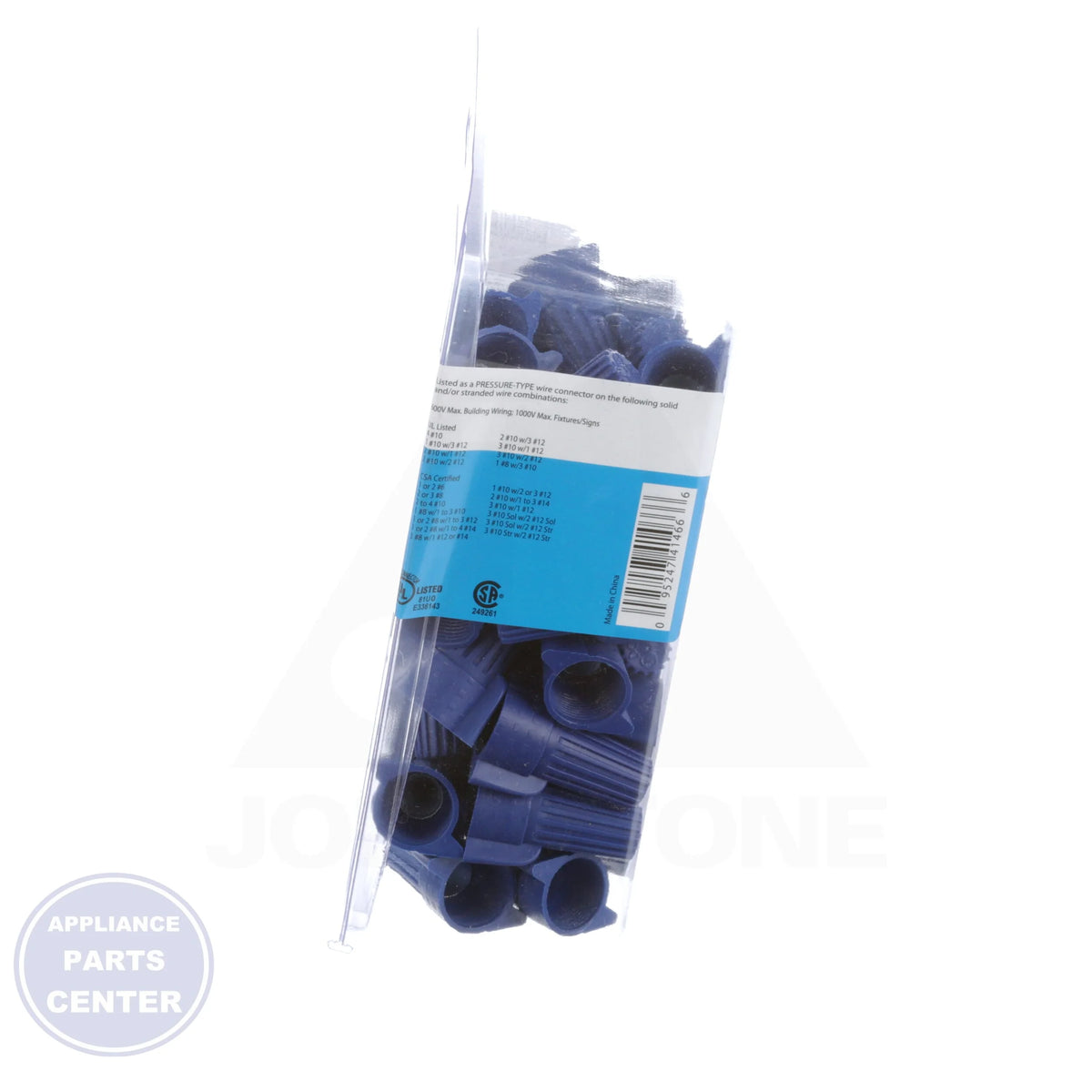 Wire Connectors 623-008 - Detailed view of 600 volts capacity