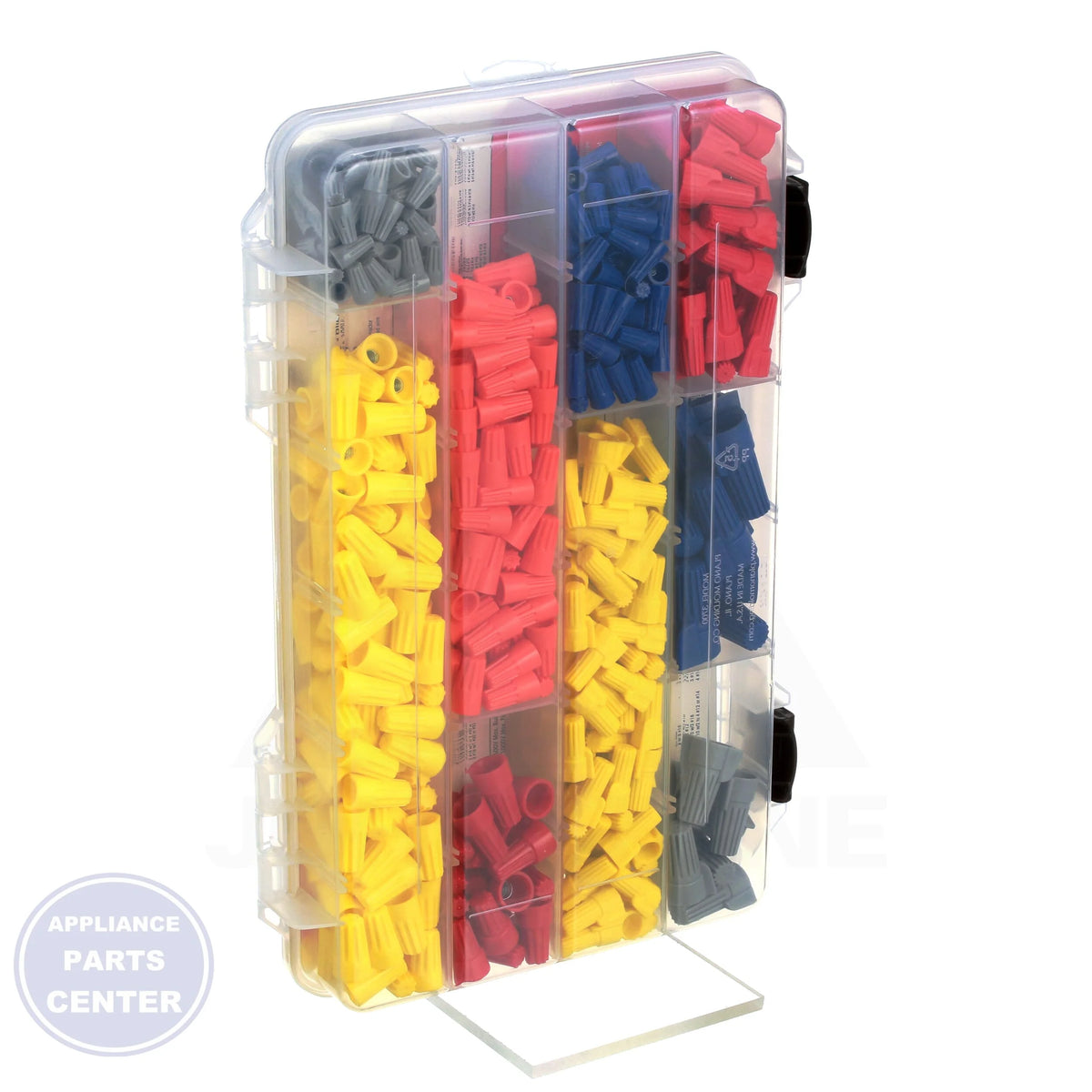 600-Piece Wire and Wing Connector Kit 623-MIX - Side view with 14-22 wire capacity