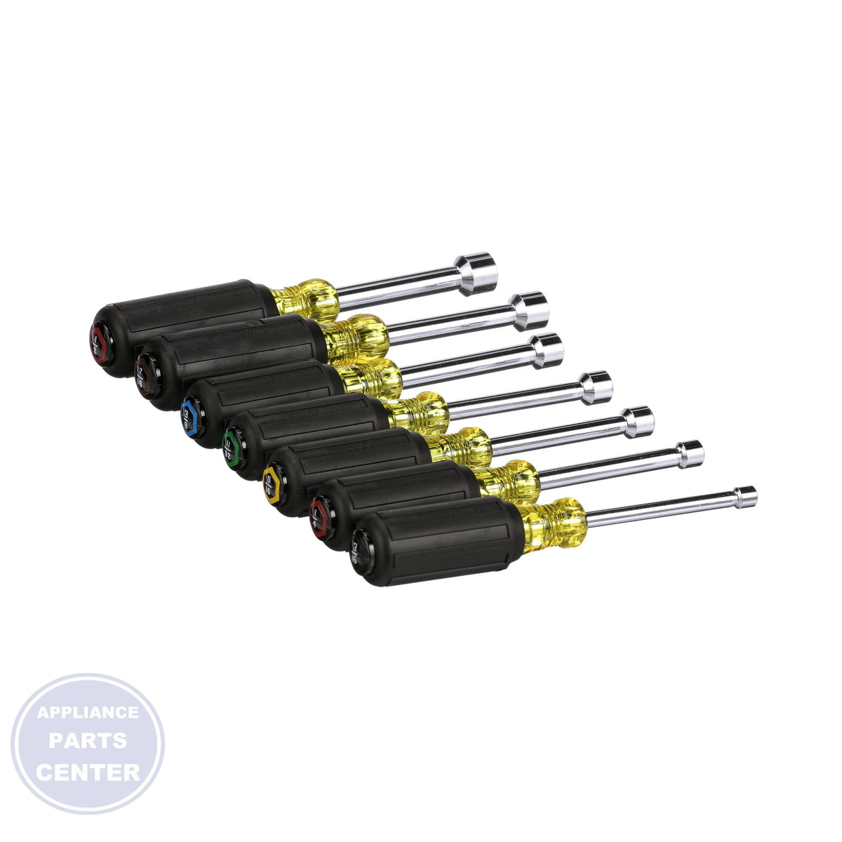 Nut Driver Set 631 - Detailed view of regular shank and assorted color codes