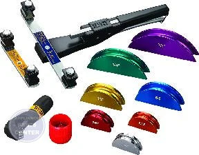 [Brand] Alloy Ratchet Tube Bender 63331 - Main view showing one-handed operation for specific models