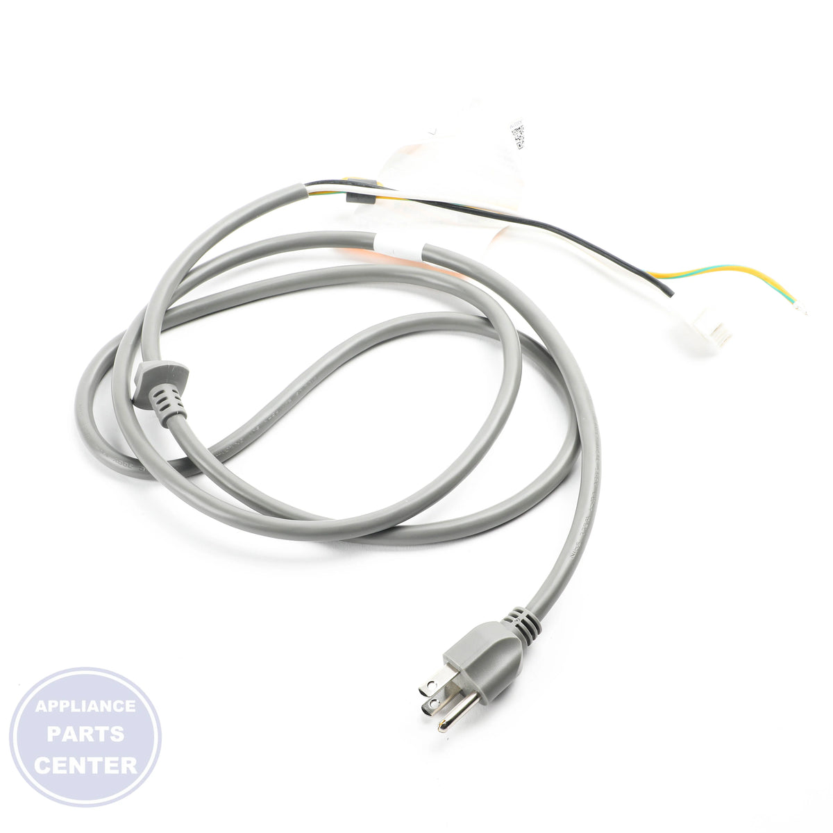 POWER CORD ASSEMBLY 6411ER1006V - Side view with heavy-duty 250V capacity