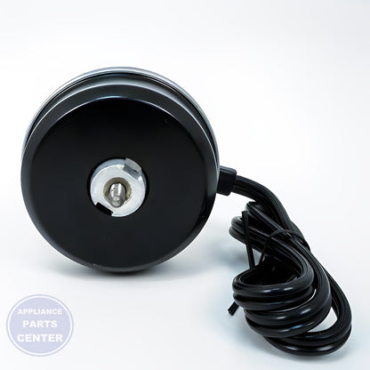 PACKARD MOTOR 2 WATT ALUMINUM UNIT BEARING 115 VOLTS CW 1550 RPM - Side view with specific measurements