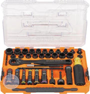 KNECT™ Complete Impact Pass Through and Flip Socket Set 39-Piece - Main view showing versatile use for various models