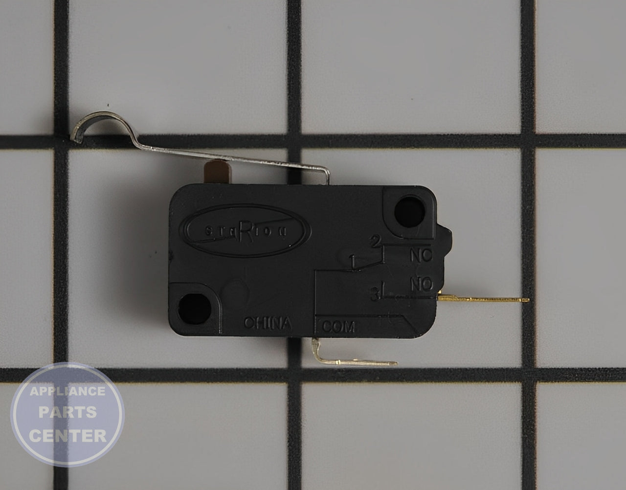 LG REFRIGERATOR DISPENSER MICRO SWITCH 6600JB3001F - Side view with precise specifications