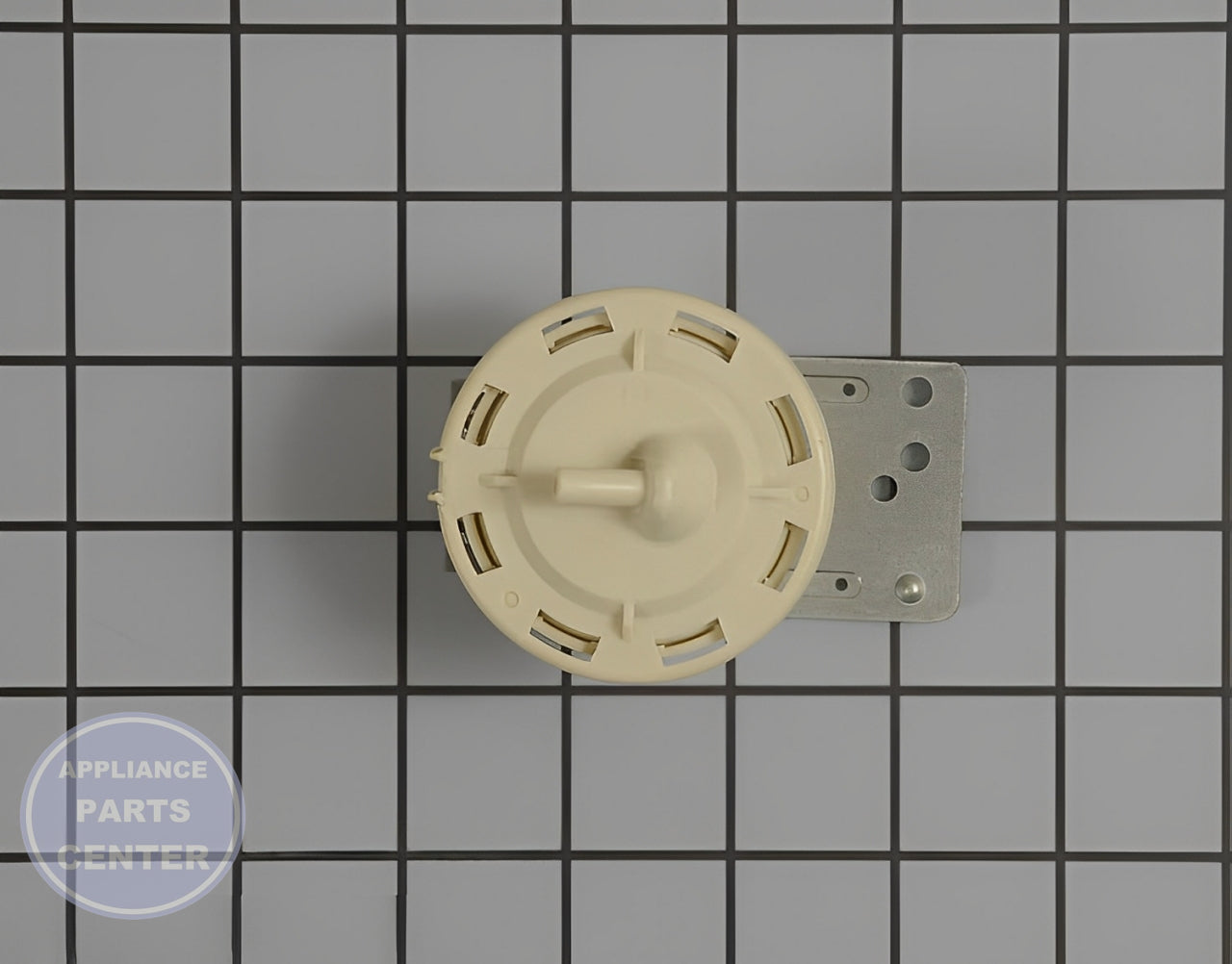 LG PRESSURE SWITCH ASSEMBLY 6601ER1006F - Side view with precise water-level specs