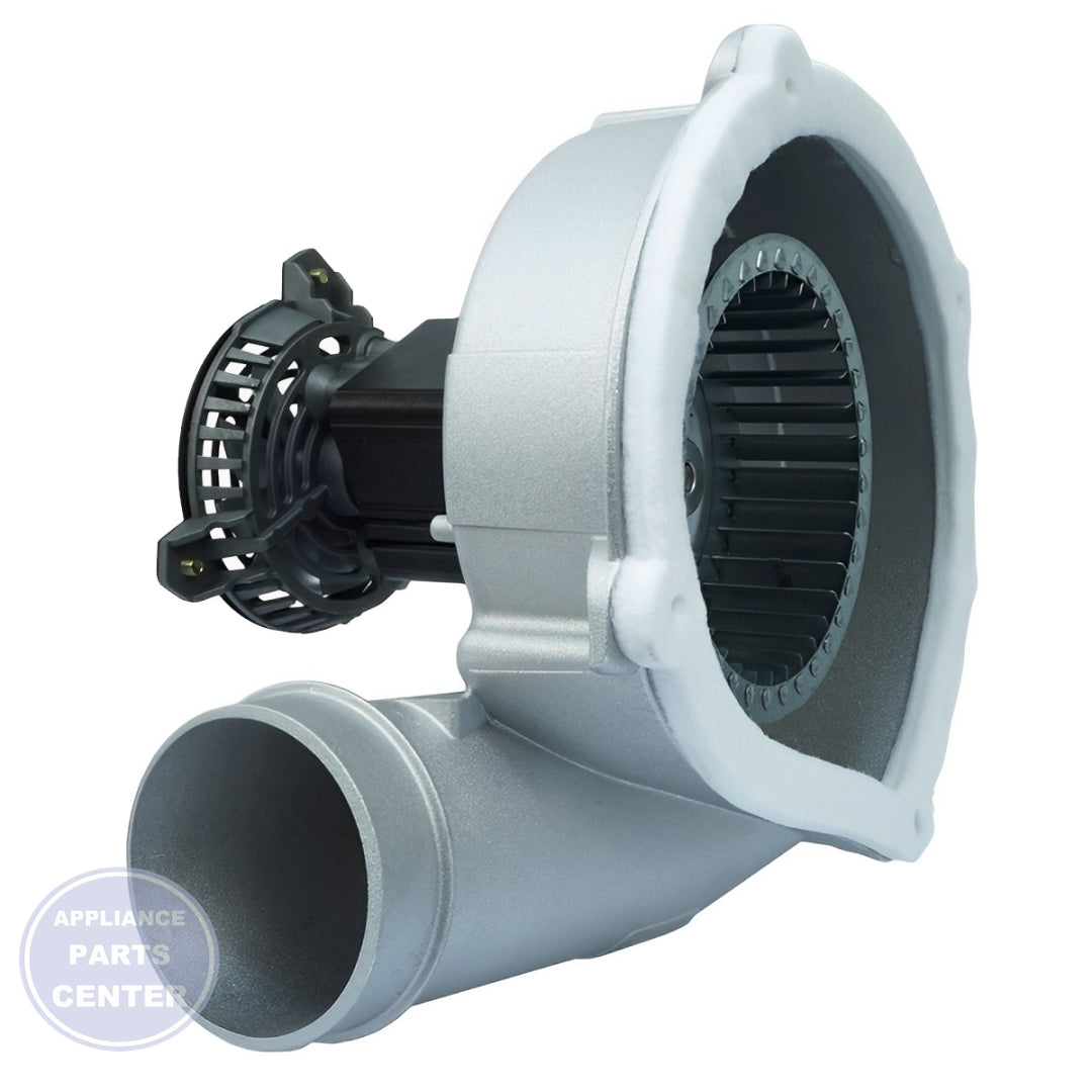 PACKARD RHEEM DIRECT REPLACEMENT DRAFT INDUCER 66847 - Installation in specific Rheem model showing key mounting points