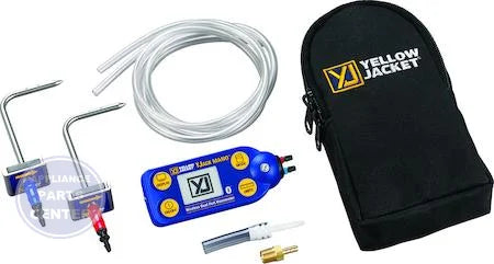 YJACK MANO™ Dual Port Manometer 67068 - Main view showing rotating mounting magnet for HVAC systems